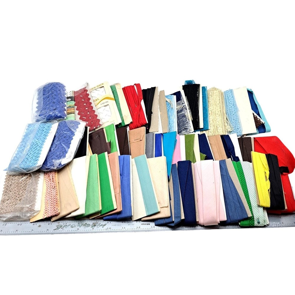 Vintage Sewing Trim Lot 52pc Destash Bundle 1960s-90s Sewing Supplies